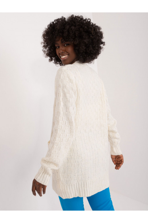 Kardiganas balkšvos spalvos