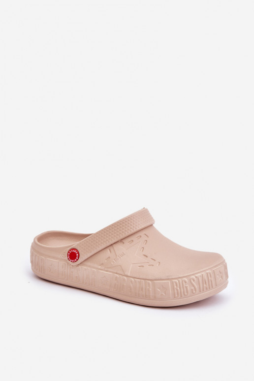  Lengvos šlepetės Big Star II275012 smėlio spalvos