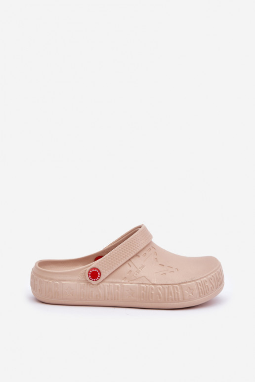  Lengvos šlepetės Big Star II275012 smėlio spalvos