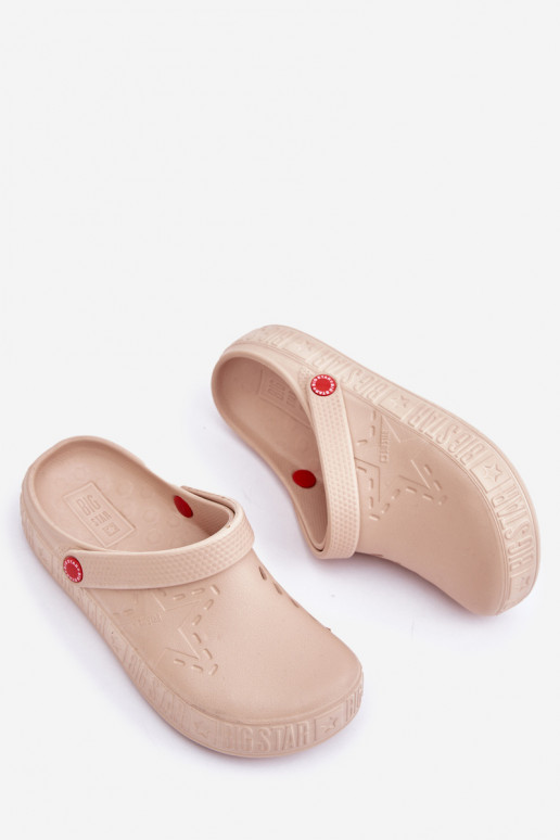  Lengvos šlepetės Big Star II275012 smėlio spalvos