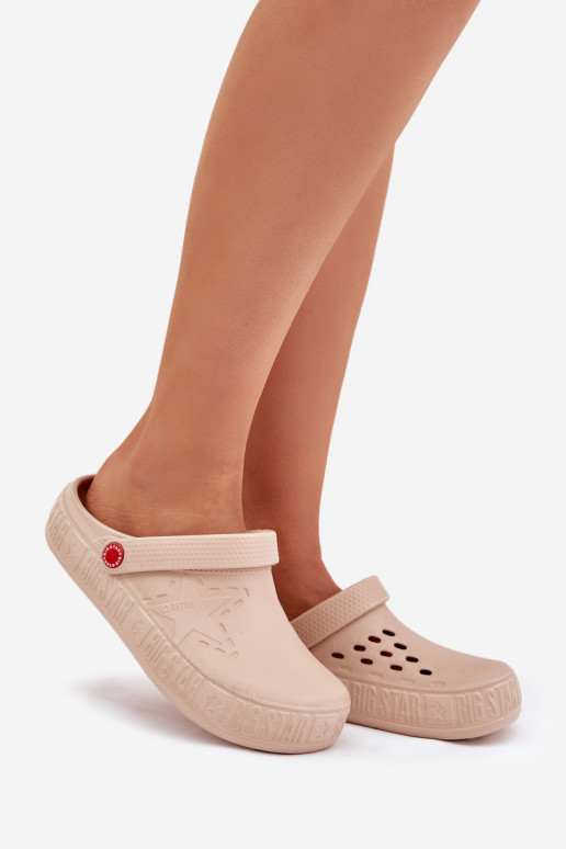  Lengvos šlepetės Big Star II275012 smėlio spalvos