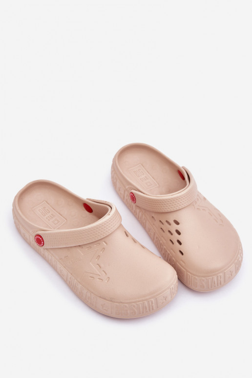  Lengvos šlepetės Big Star II275012 smėlio spalvos