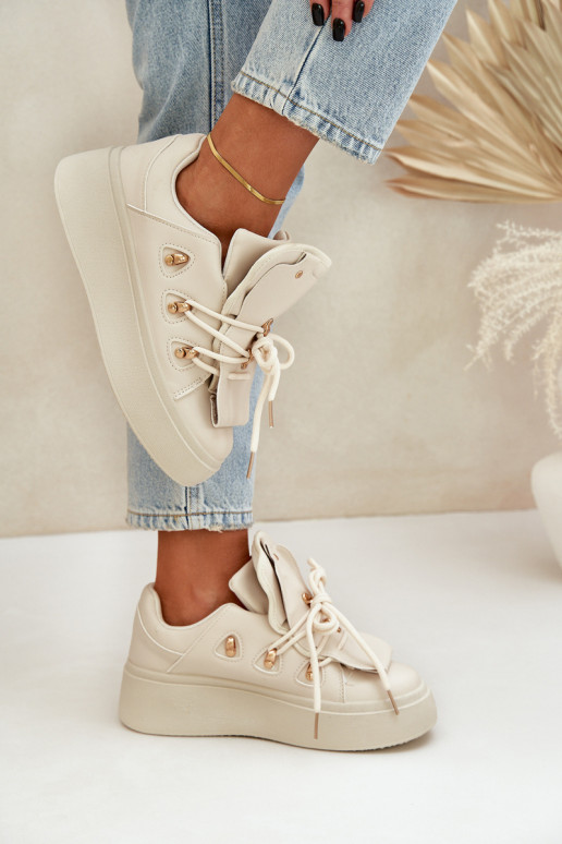  modelio batai  su platforma smėlio spalvos Dolistana