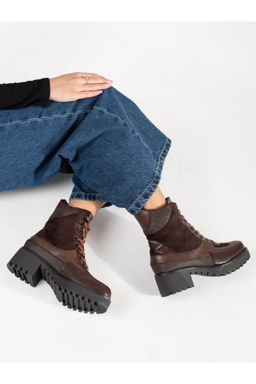 bordo spalvos batai su raištukais 