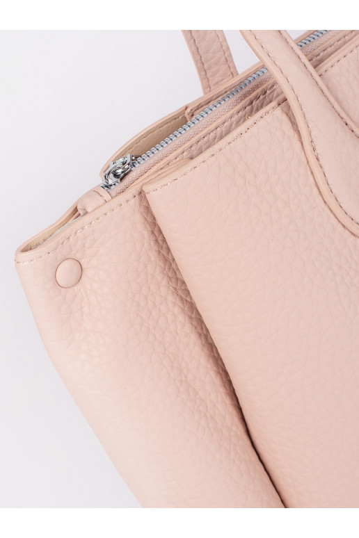 rožinė rankinė shopper eko oda