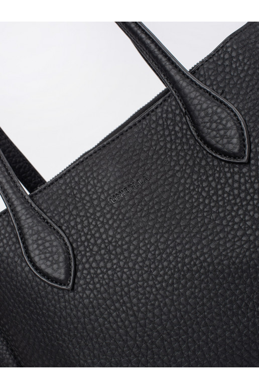 juoda rankinė shopper eko oda