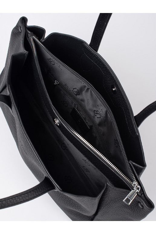 juoda rankinė shopper eko oda