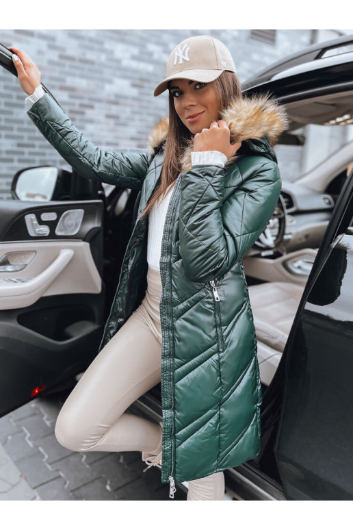 Moteriška dygsniuota žieminė striukė...