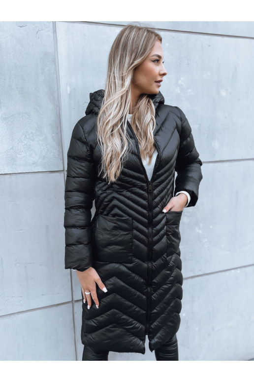 RUNWAY FLAIR moteriška dygsniuota striukė juoda