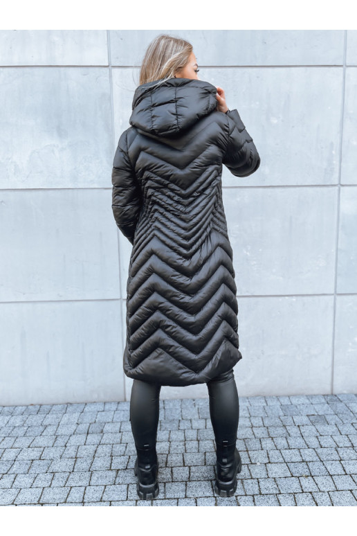 RUNWAY FLAIR moteriška dygsniuota striukė juoda
