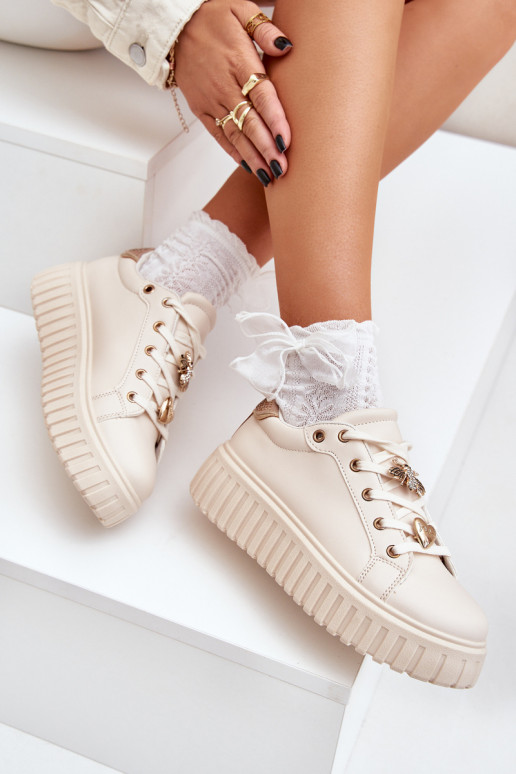  modelio batai  Z Przypinkami smėlio spalvos Grelesi