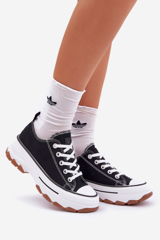  Laisvalaikio bateliai su platforma Juodos spalvos Aradwin