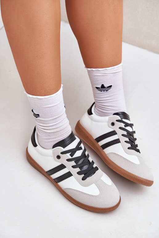 lygiapadžiai sportbačiai Sportbačiai  Baltos-Juodos spalvos Loredis