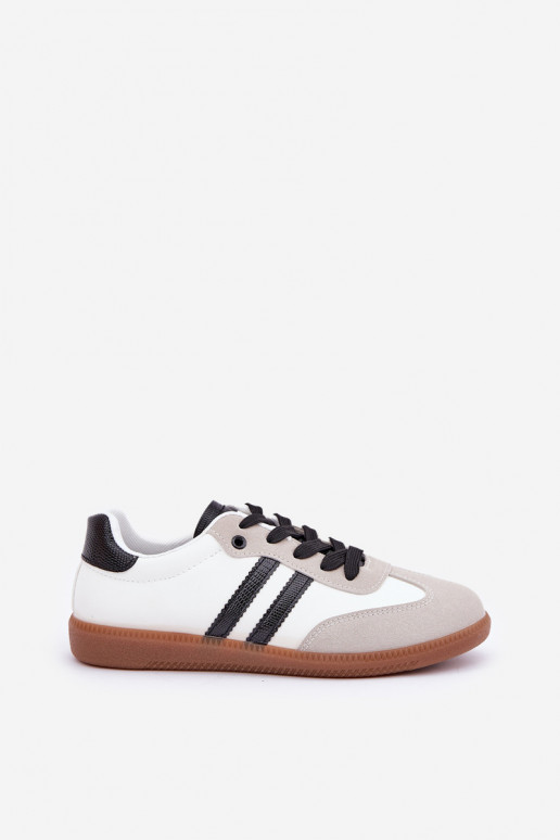 lygiapadžiai sportbačiai Sportbačiai  Baltos-Juodos spalvos Loredis