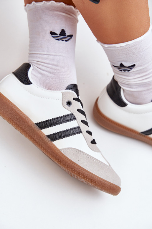 lygiapadžiai sportbačiai Sportbačiai  Baltos-Juodos spalvos Loredis