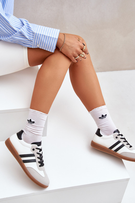 lygiapadžiai sportbačiai Sportbačiai  Baltos-Juodos spalvos Loredis