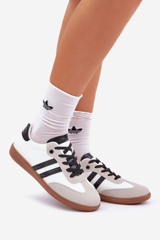 lygiapadžiai sportbačiai Sportbačiai  Baltos-Juodos spalvos Loredis