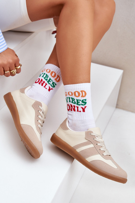   modelio batai  iš eko odos smėlio spalvos Nonalorin