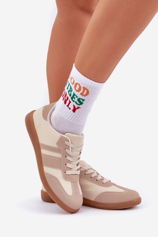   modelio batai  iš eko odos smėlio spalvos Nonalorin