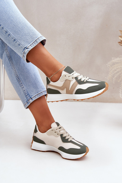 sportiniai bateliai  modelio batai  smėlio spalvos-žalios spalvos Britma