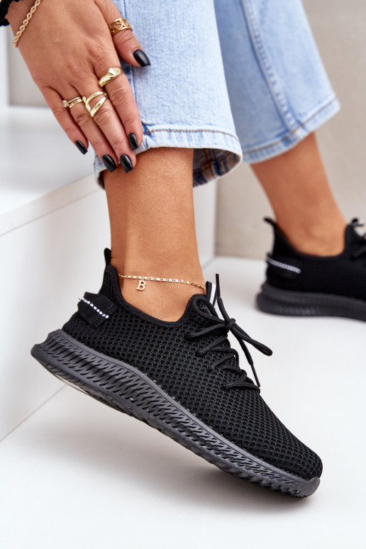  Įsispiriamo modelio sportiniai bateliai  Juodos spalvos Harice