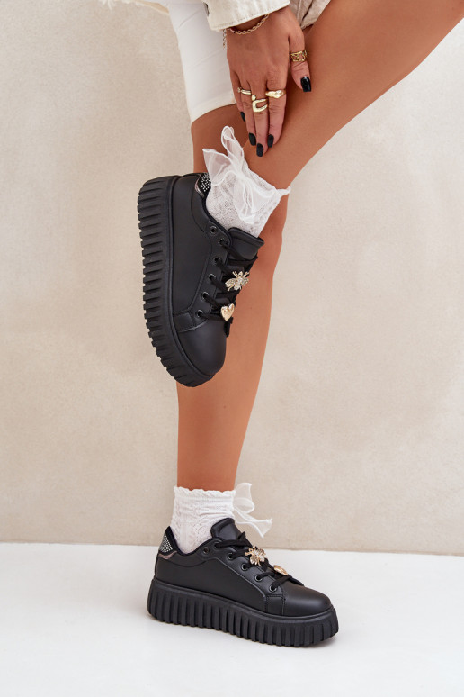  modelio batai  Z Przypinkami Juodos spalvos Grelesi