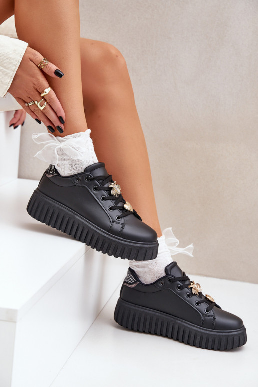  modelio batai  Z Przypinkami Juodos spalvos Grelesi