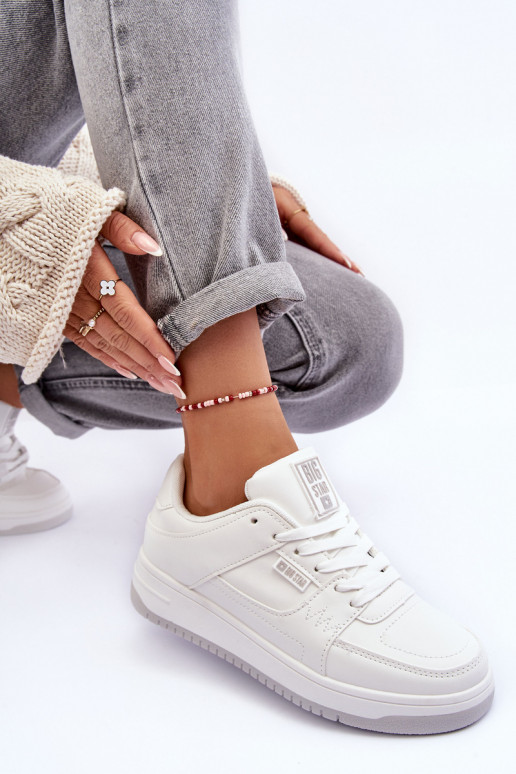 Moteriški sportiniai bateliai, sportbačiai Big Star MM274354 baltos spalvos