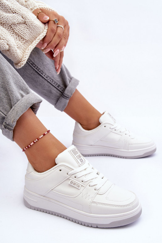 Moteriški sportiniai bateliai, sportbačiai Big Star MM274354 baltos spalvos