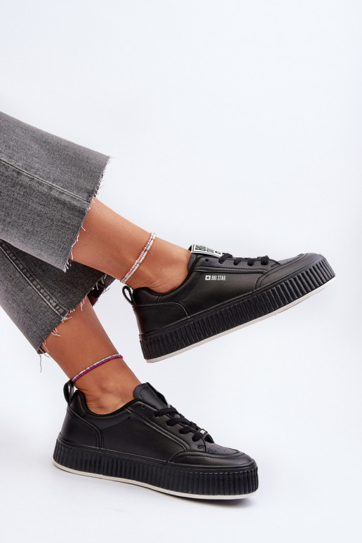  modelio batai  su platforma Big Star NN274255 Juodos spalvos