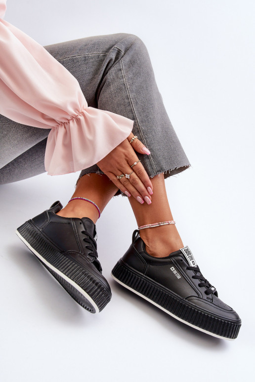  modelio batai  su platforma Big Star NN274255 Juodos spalvos