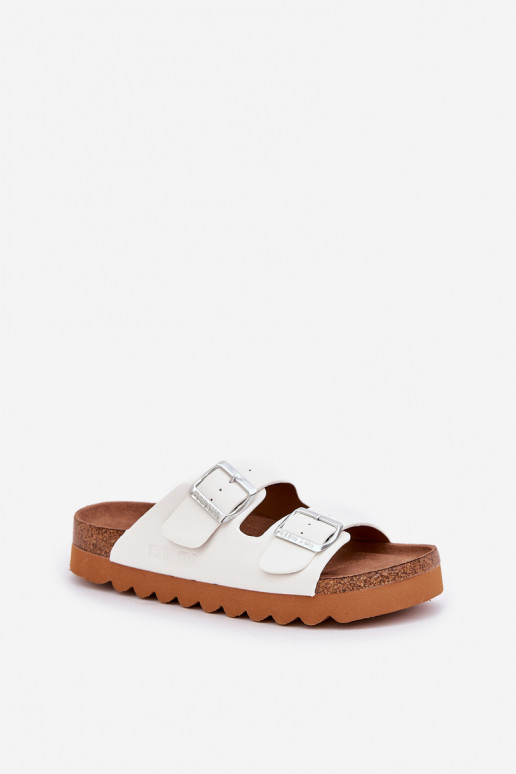   Šlepetės Big Star LL274480 baltos spalvos