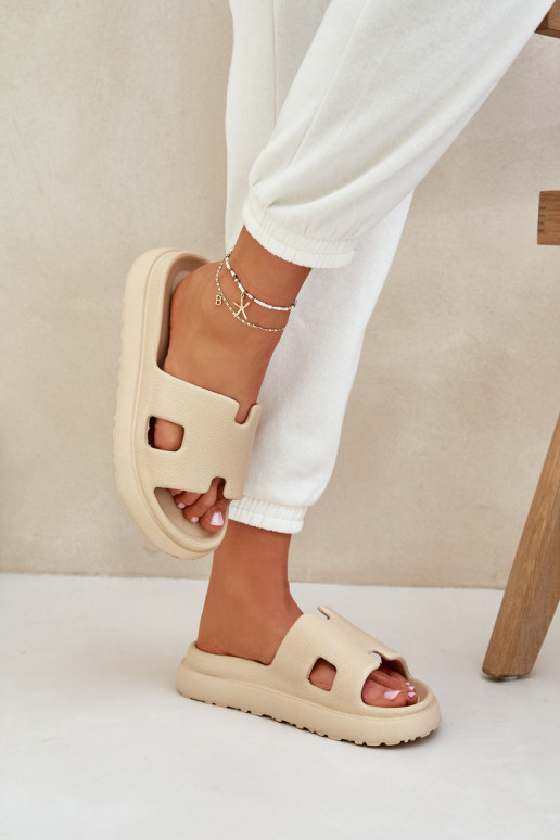  Šlepetės smėlio spalvos Neladith