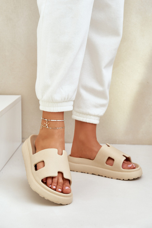  Šlepetės smėlio spalvos Neladith