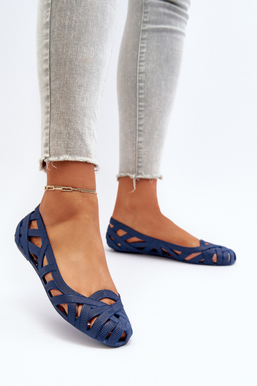  Guminės Balerinos tamsiai mėlynos spalvos Salam