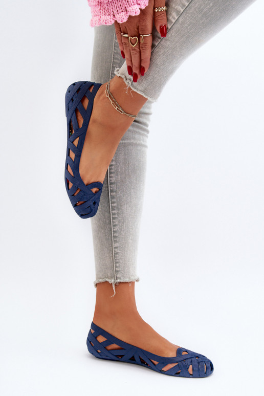  Guminės Balerinos tamsiai mėlynos spalvos Salam