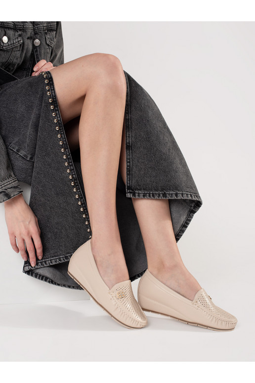 smėlio spalvos moteriški pusbačiai 