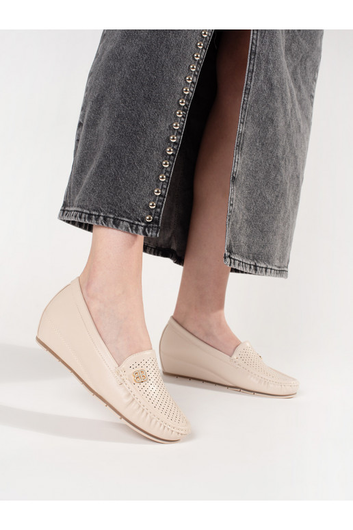 smėlio spalvos moteriški pusbačiai 