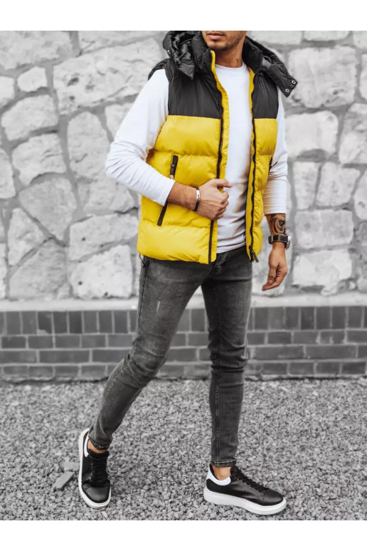 Vyriška geltona dygsniuota liemenė