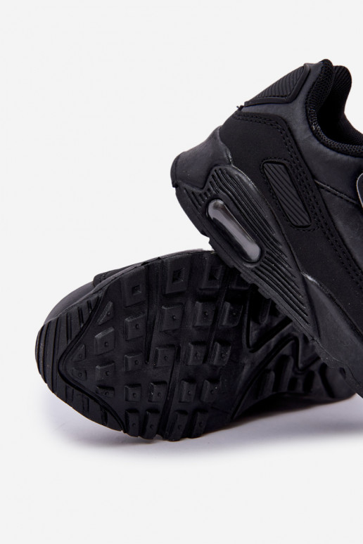 Sneakers modelio batai Vaikiški su lipniais užsegimais juodos spalvos Krissandra