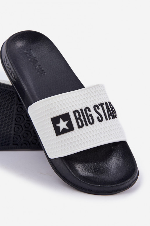 Šlepetės Big Star JJ174506 baltos spalvos  Šlepetės Big Star JJ174506 baltos spalvos