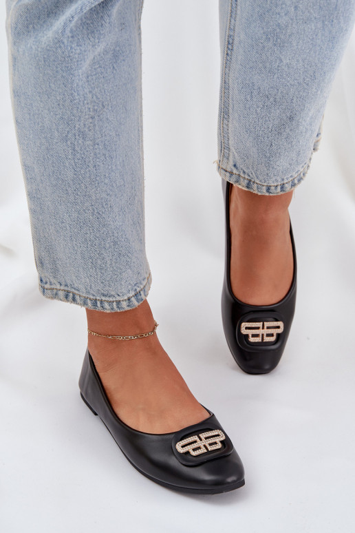 Balerinos  su ornamentais Juodos spalvos Ainoria