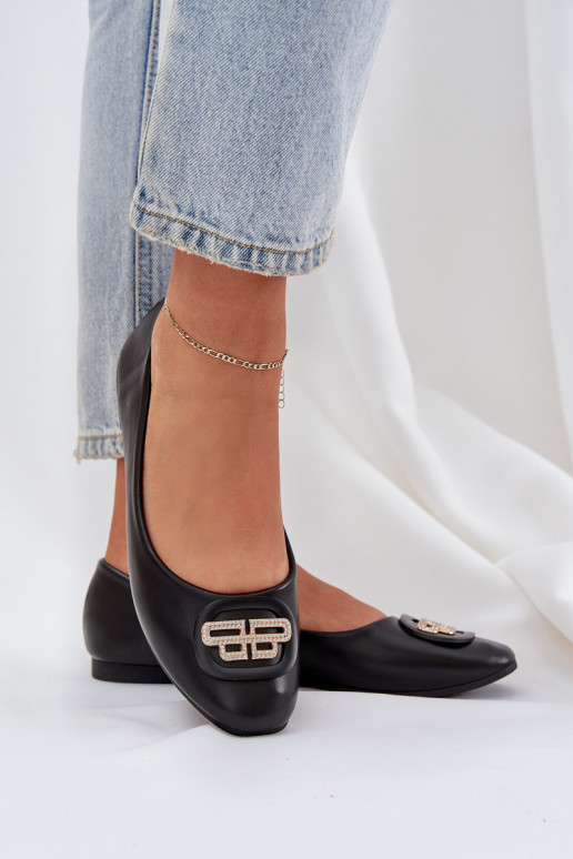 Balerinos  su ornamentais Juodos spalvos Ainoria