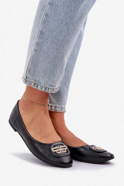 Balerinos  su ornamentais Juodos spalvos Ainoria