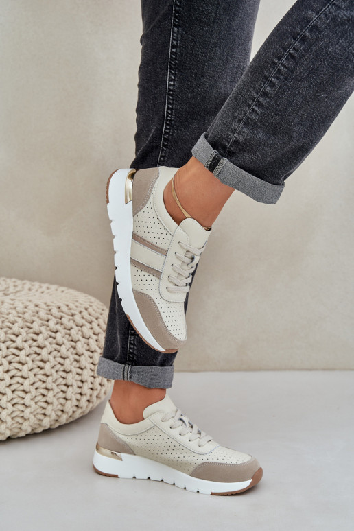     modelio batai sportiniai bateliai  smėlio spalvos Norlexia