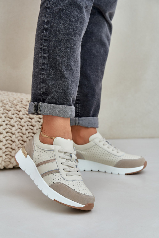     modelio batai sportiniai bateliai  smėlio spalvos Norlexia