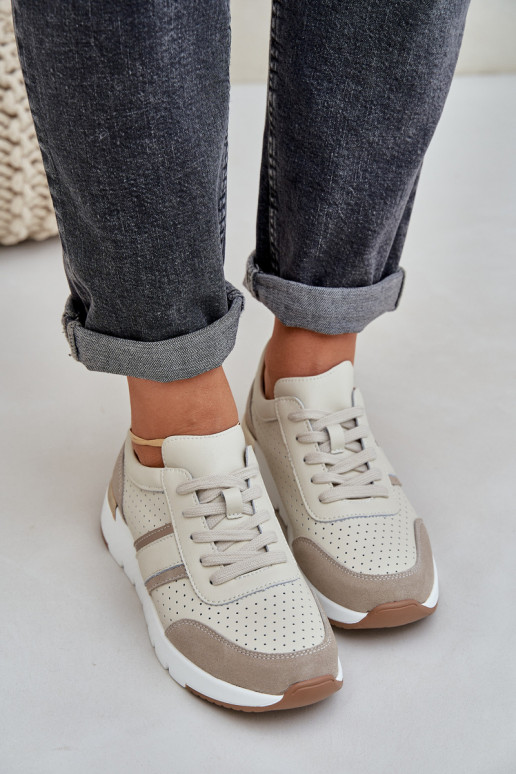     modelio batai sportiniai bateliai  smėlio spalvos Norlexia