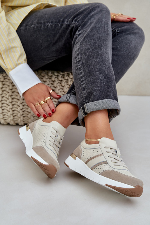     modelio batai sportiniai bateliai  smėlio spalvos Norlexia