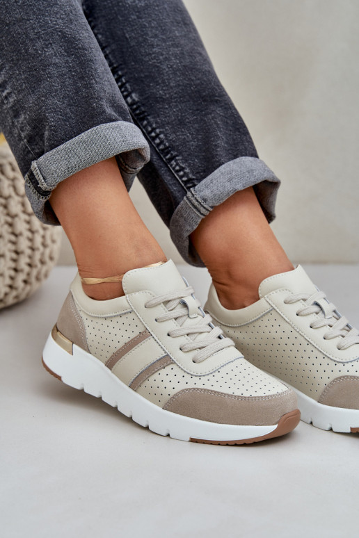     modelio batai sportiniai bateliai  smėlio spalvos Norlexia