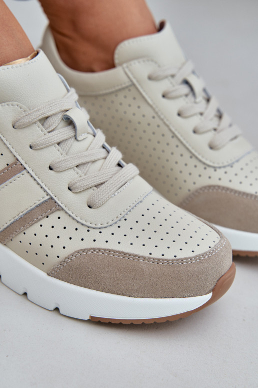     modelio batai sportiniai bateliai  smėlio spalvos Norlexia